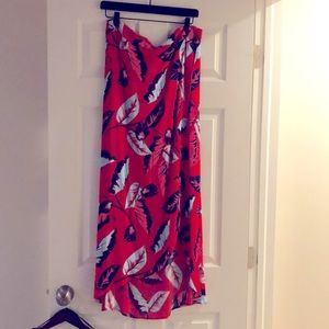 Tropical Print Express Maxi Skirt